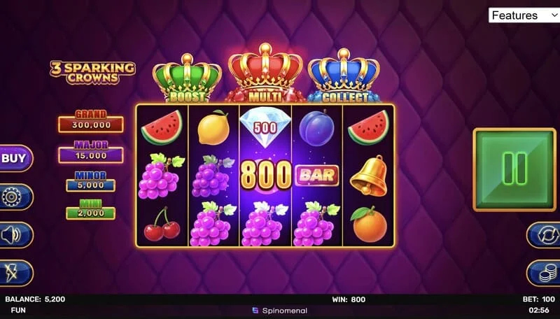 3 Sparking Crowns добивка во основната игра