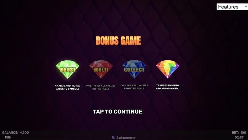 3 Sparking Crowns бонус игра