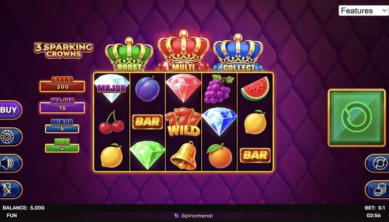 3 Sparking Crowns екран за игра