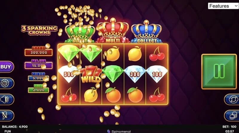 3 Sparking Crowns Wild добивка